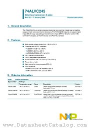 74ALVC245PW datasheet pdf NXP Semiconductors