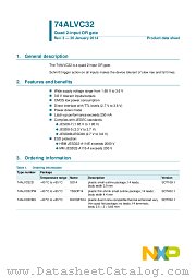 74ALVC32D datasheet pdf NXP Semiconductors
