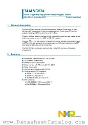 74ALVC574D datasheet pdf NXP Semiconductors