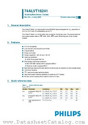 74ALVT16241DGG datasheet pdf NXP Semiconductors