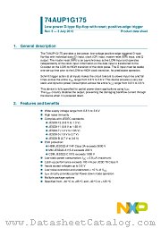 74AUP1G175GW datasheet pdf NXP Semiconductors