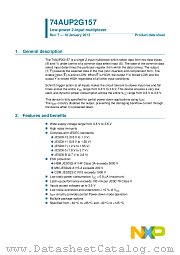 74AUP2G157GT datasheet pdf NXP Semiconductors