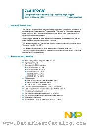 74AUP2G80DC datasheet pdf NXP Semiconductors