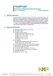 74AXP1G97GS datasheet pdf NXP Semiconductors