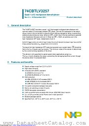 74CBTLV3257D datasheet pdf NXP Semiconductors