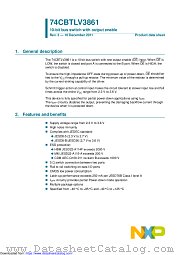 74CBTLV3861BQ datasheet pdf NXP Semiconductors