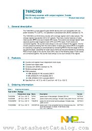 74HC590D datasheet pdf NXP Semiconductors