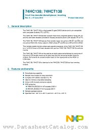 74HCT138N datasheet pdf NXP Semiconductors
