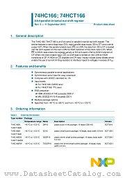 74HCT166N datasheet pdf NXP Semiconductors