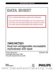 74HCT221N datasheet pdf NXP Semiconductors