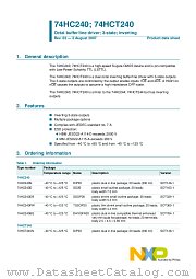 74HC240D datasheet pdf NXP Semiconductors
