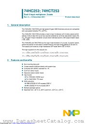 74HCT253N datasheet pdf NXP Semiconductors