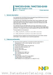 74HC253D-Q100 datasheet pdf NXP Semiconductors