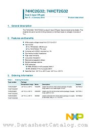 74HCT2G32DC datasheet pdf NXP Semiconductors