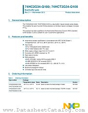 74HCT2G34GW-Q100 datasheet pdf NXP Semiconductors