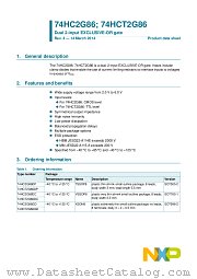 74HCT2G86DP datasheet pdf NXP Semiconductors