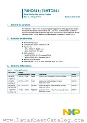 74HC541D datasheet pdf NXP Semiconductors