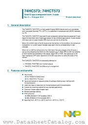 74HC573D datasheet pdf NXP Semiconductors