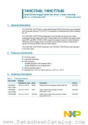 74HC7540N datasheet pdf NXP Semiconductors