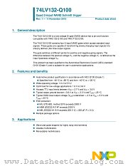 74LV132BQ-Q100 datasheet pdf NXP Semiconductors