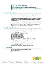 74LVC14AD-Q100 datasheet pdf NXP Semiconductors