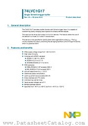 74LVC1G17GF datasheet pdf NXP Semiconductors