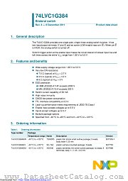 74LVC1G384GV datasheet pdf NXP Semiconductors