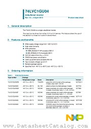 74LVC1GU04GM datasheet pdf NXP Semiconductors