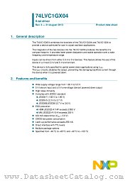 74LVC1GX04GW datasheet pdf NXP Semiconductors