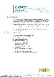 74LVC240AD datasheet pdf NXP Semiconductors