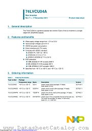 74LVCU04ABQ datasheet pdf NXP Semiconductors