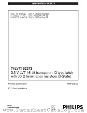 74LVT162373DL datasheet pdf NXP Semiconductors