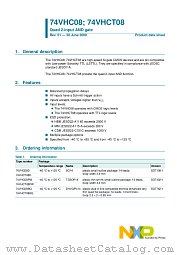 74VHC08BQ datasheet pdf NXP Semiconductors
