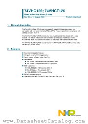 74VHCT126D datasheet pdf NXP Semiconductors