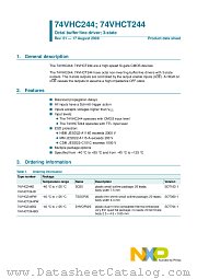 74VHC244PW datasheet pdf NXP Semiconductors