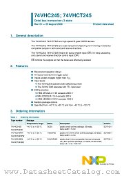 74VHCT245D datasheet pdf NXP Semiconductors