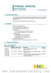74VHCT32BQ datasheet pdf NXP Semiconductors