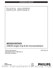 P80C652EBA datasheet pdf NXP Semiconductors