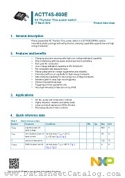 ACTT4S-800E datasheet pdf NXP Semiconductors