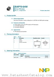 BAP70-04W datasheet pdf NXP Semiconductors