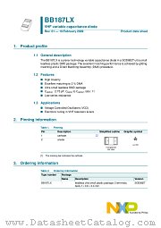 BB187LX datasheet pdf NXP Semiconductors
