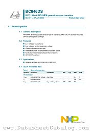 BC846DS datasheet pdf NXP Semiconductors