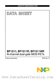 BF1211 datasheet pdf NXP Semiconductors