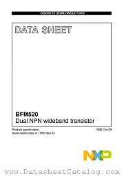BFM520 datasheet pdf NXP Semiconductors