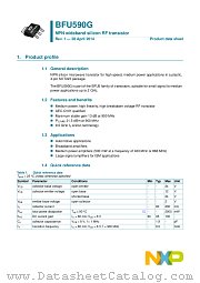 BFU590G datasheet pdf NXP Semiconductors