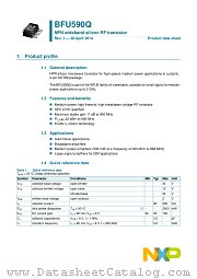 BFU590Q datasheet pdf NXP Semiconductors