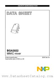 BGA2022 datasheet pdf NXP Semiconductors