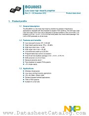 BGU8053 datasheet pdf NXP Semiconductors