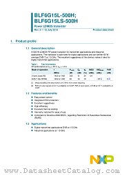 BLF6G15LS-500H datasheet pdf NXP Semiconductors