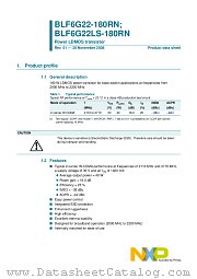 BLF6G22LS-180RN datasheet pdf NXP Semiconductors